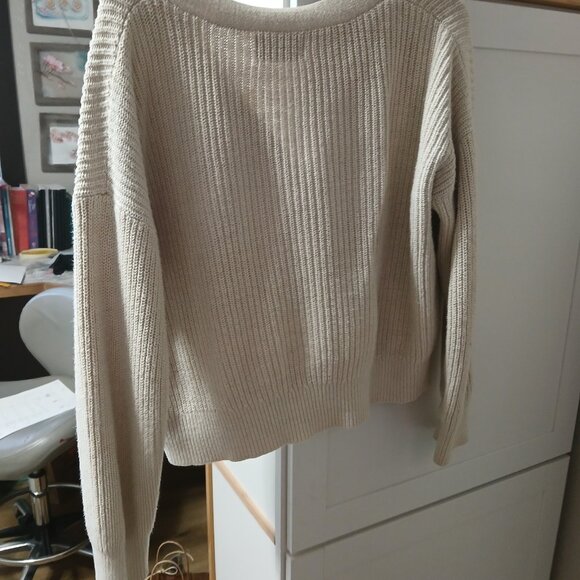 Tan/Beige button sweater - Picture 2 of 4